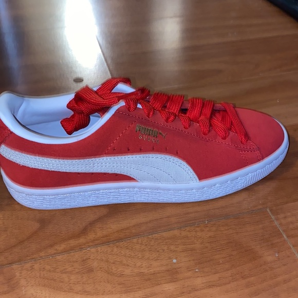 Red and white puma sneakers - Picture 4 of 4